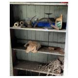 BROOM HEAD, OIL, OILER, SICKLE, FUNNEL, ROPE,