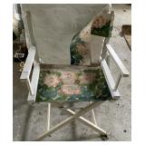 PAINTED DIRECTORS CHAIR, PAINT IS CRACKLING,