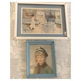 13X17 AND 11X8.5 FRAMED PRINTS