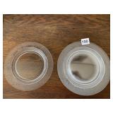 ETCHED CRYSTAL PLATES - 7 PLATES 8.5"