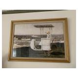 24.5X34.5 FRAMED JAMES WYETH PRINT, EXCURSION