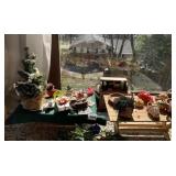 CHRISTMAS MINIATURE LAY OUT TABLES AND MINI ROLL