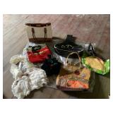 EMBROIDERED PURSE, LACE PURSE, PLUSH HOLLY PURSE