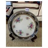 LENOX PLATE AURORA W/ PLATED RIM