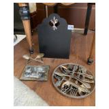 SPOON FORK TRIVET, FRAME, MENU BOARD