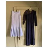 CALVIN KLEIN PALE BLUE DRESS, SZ 8, PAT RICHARDS