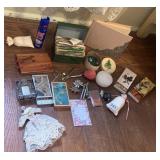 RECIPE BOX, MATCH BOXES, JOURNALS, ETC.