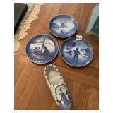 DELF SHOE, ROYAL COPENHAGEN PLATES 1965, 1965,