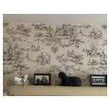 SILHOUETTES, CERAMIC ANGEL, SHEEP FIGURE