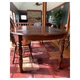 OVAL DINING TABLE 60" X 43" WITH 18" LEAF - PAD