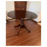 CHERRY TABLE 30" H X 40" ROUND - SM. MARK ON TOP