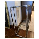 CHROME TABLE WHICH SLIDES UNDER SOFA