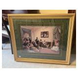 BALLROOM FRAMED PRINT 31" X 40" UNDER GLASS