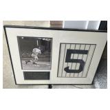 SIGNED JOE DIMAGGION PICTURE 19" X 24"