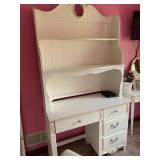 2 PC. DESK W/ BOOKCASE TOP 75" H X 40" X 17.5" D