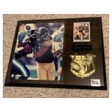 JAMES FARRIOR CARD ON PLAQUE