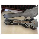 IBANEZ BASE GUITAR W/ PADDED HARD SHELL CASE VERY