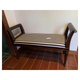 VANITY BENCH 25.5" H X 38" W X 15.5" D - BLUE