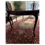 THOMASVILLE OVAL DINING TABLE 68" X 40" WITH TWO