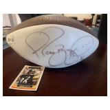 JEROME BETTIS AUTOGRAPHED FOOTBALL AND A PLAYING
