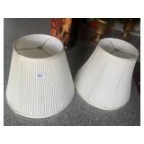 TWO LAMP SHADES AND DRAWING TABLET