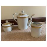BERNARDALD LIMOGE RHAPSODY TEA SET 3 PIECE