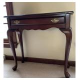 CHERRY 2 DRAWER STAND QUEEN ANNE LEGS 31" W X 12"