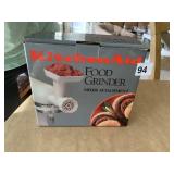 KITCHEN AID FOOD GRINDER IN BOX