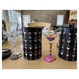 2 NEW MARTINI GLASSES