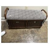 STORAGE BENCH 39" X 15" WITH CUSHION TO PUT SHOES