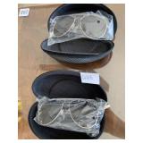 SUNGLASSES 2 NEW PAIRS W/ CASES