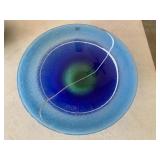 SASAKI CRYSTAL HANDCRAFTED BOWL 17" D X 4" H