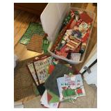 STERILITE BIN W/ WRAPPING PAPER SUPPLIES