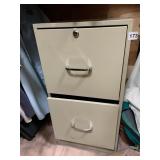 METAL 2 DRAWER FILING CABINET