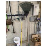 WEEDING TOOL, TWO RAKES