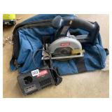 RYOBI BATTERY OP SAW AND BAG