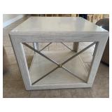 DREXEL SIDE TABLE 24" H X 28" SQUARE W/ LOWER