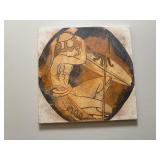 CERAMIC ROMAN PLAQUE 12" X 12"