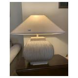 CERAMIC BASE 13" X 13" BASE W/ SHADE 23" H - FEW