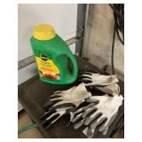 WORK GLOVES AND MIRACLE GROWN