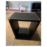SIDE STAND BLACK W/ VINYL TOP - 17" H X 18" X 14"