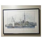 ON THE WATER 22" X 33" TORONTO PRINT BY GERALD