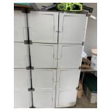 6 DOOR PLASTIC STURDY STORAGE CABINET