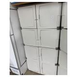 6 DOOR PLASTIC STURDY STORAGE CABINET