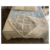 TWO SOFT ACCENT BLANKETS