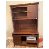 COMPUTER DESK W/ 2 DRAWERS LEFT SIDE ONE DOOR W/