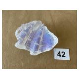 4" X 3.5" GLASS SHELL COLOR CHANGING