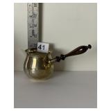 STERLING POURINGER W/ WOOD HANDLE