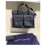 DOONEY & BOURKE PURSE BLUE WITH DUST COVER, 10" H