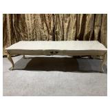 MARBLE TOP COFFEE TABLE 57.5" L X 15" H X 19" D